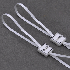 Custom 3D Embossed Brand Name Logo Garment Hangtag <strong>String</strong> <strong>Loop</strong> Plastic Seal <strong>Tag</strong> Sustainable <strong>Hang</strong> <strong>Tag</strong> <strong>String</strong> Lock - Product Image 2