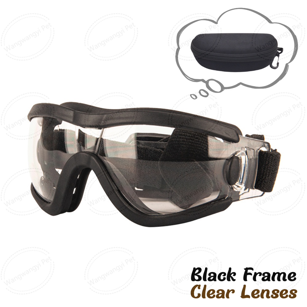 Cadre noir + lentilles transparentes