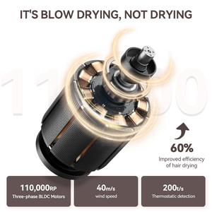 110000 vòng/phút tốc độ cao Máy sấy tóc chuyên nghiệp Salon revair đứng điện ion âm Bộ - Product Image 4