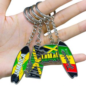 Portachiavi rettangolare in metallo stampato CMYK di fornitura di fabbrica con resina epossidica - Product Image 4