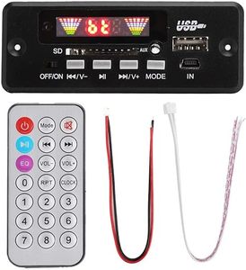 MP3 декодер модуль декодирования платы 5 В 12 В автомобильный USB MP3-плеер WMA WAV TF слот для карт/USB/FM Удаленный модуль платы - Product Image 1