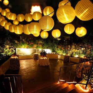 Custom <strong>LED</strong> Fairy Lantern String Lights IP65 Solar Waterproof Outdoor Decorative Stringed Lanterns - Product Image 5
