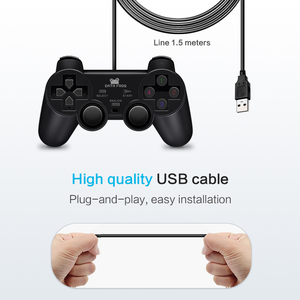 Data Frog Neuester USB 2.0 Wired Video Game Controller Joystick & Game Controller für Sony Playstation 3 PS3 PC Gaming Controller - Product Image 4