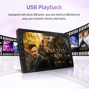 Nhịp điệu 9-10 inch Android Car DVD <span class=keywords><strong>Player</strong></span> 4GB RAM 64GB ROM BT FM DSP Navigation phổ đài phát thanh được xây dựng trong GPS USB cho bảng điều khiển - Product Image 4