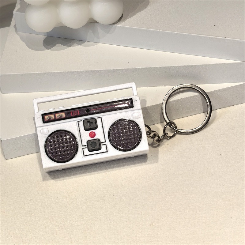 Bolsa vintage para grabadora - blanca