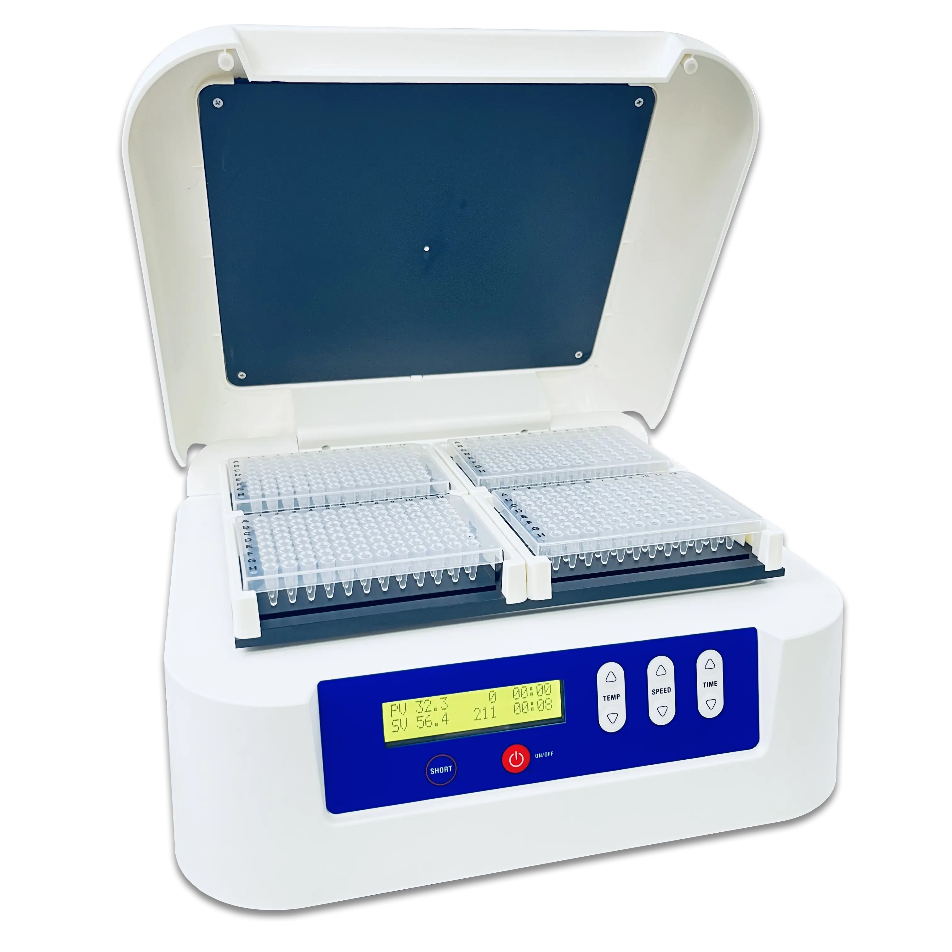 Tecnología de microprocesamiento combinada con agitador de calentamiento de incubadora de microplacas de control PlD