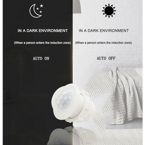 Interruptor de luz con Sensor infrarrojo PIR, Detector inteligente, LED, 110V, 220V, encendido y apagado automático