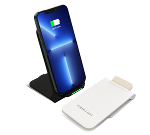 Ücretsiz katlanabilir telefon tutucu kablosuz şarj 15W iPhone 8 X taşınabilir şarj evrensel masa hızlı kablosuz şarj - Product Image 1