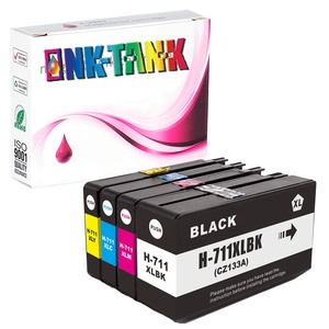 INK-TANK 711 XL 711XL Premium renkli için uyumlu mürekkep püskürtmeli mürekkep kartuşu HP711 HP Designjet T520 T120 24 t120 610 yazıcı - Product Image 1