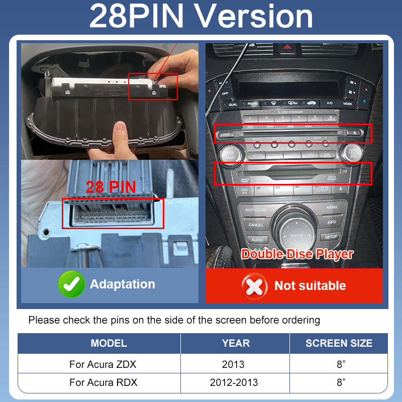 สำหรับ Acura รุ่น 28PIN