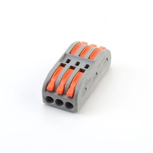 3针电线连接器ZL-PCT-813快速紧凑型杠杆螺母电线导体推入式电线连接器端子块 - Product Image 2