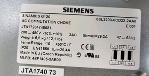 Neuer und originaler SPS 6 SL32030CD222AA0 Leitungs reaktor für Leistungs modul Loc4C31 SPS-Programmier steuerung - Product Image 2
