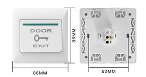 86 tipi akıllı güvenlik 12V erişim kontrol sistemi NO COM plastik kapı açma anahtarı Push Button çıkış - Product Image 2
