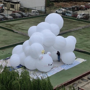 Dekor reklam için PVC asılı bulut Led aydınlatma helyum bulut balon küçük büyük büyük şişme bulutlar - Product Image 6