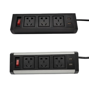 Venta caliente toma de corriente de escritorio de oficina profesional con 2 clips de escritorio USB toma de placa de alimentación toma de Conferencia - Product Image 6