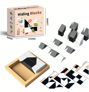 <strong>Patterns</strong> Concentration Game Montessori Geometric Shape Puzzles <strong>Building</strong> <strong>Blocks</strong> Plastic 3D Jigsaw Puzzle Logical Thinking