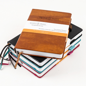 All'ingrosso personalizzato A5 Notebook cinturino elastico porta Logo Logo stampato taccuino in pelle per appunti - Product Image 1