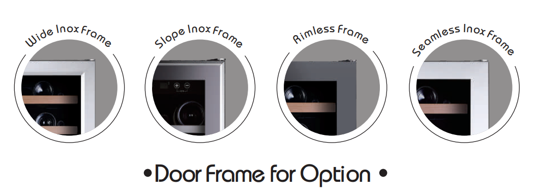 Built in 40 bottles Label-view Wine Cooler 1 zone