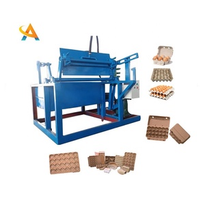 Linea di produzione del vassoio dell'uovo della polpa della carta straccia riciclata plastica piccoli vassoi manuali dell'uovo di pollo stampaggio del cartone che fa macchina germania