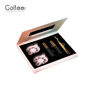 Gollee Packaging Boxes Professional Whosale Fake Cluster Eyelashes <strong>Eye</strong> <strong>Lash</strong>/Diy <strong>Lash</strong> Verlangerung Kit/Diy <strong>Lash</strong> Extension Kit - Product Image 1
