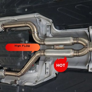 ระบบท่อร่วมไอเสียสำหรับท่อไอเสีย Ferrari F430ท่อไอเสีย downpipe - Product Image 5