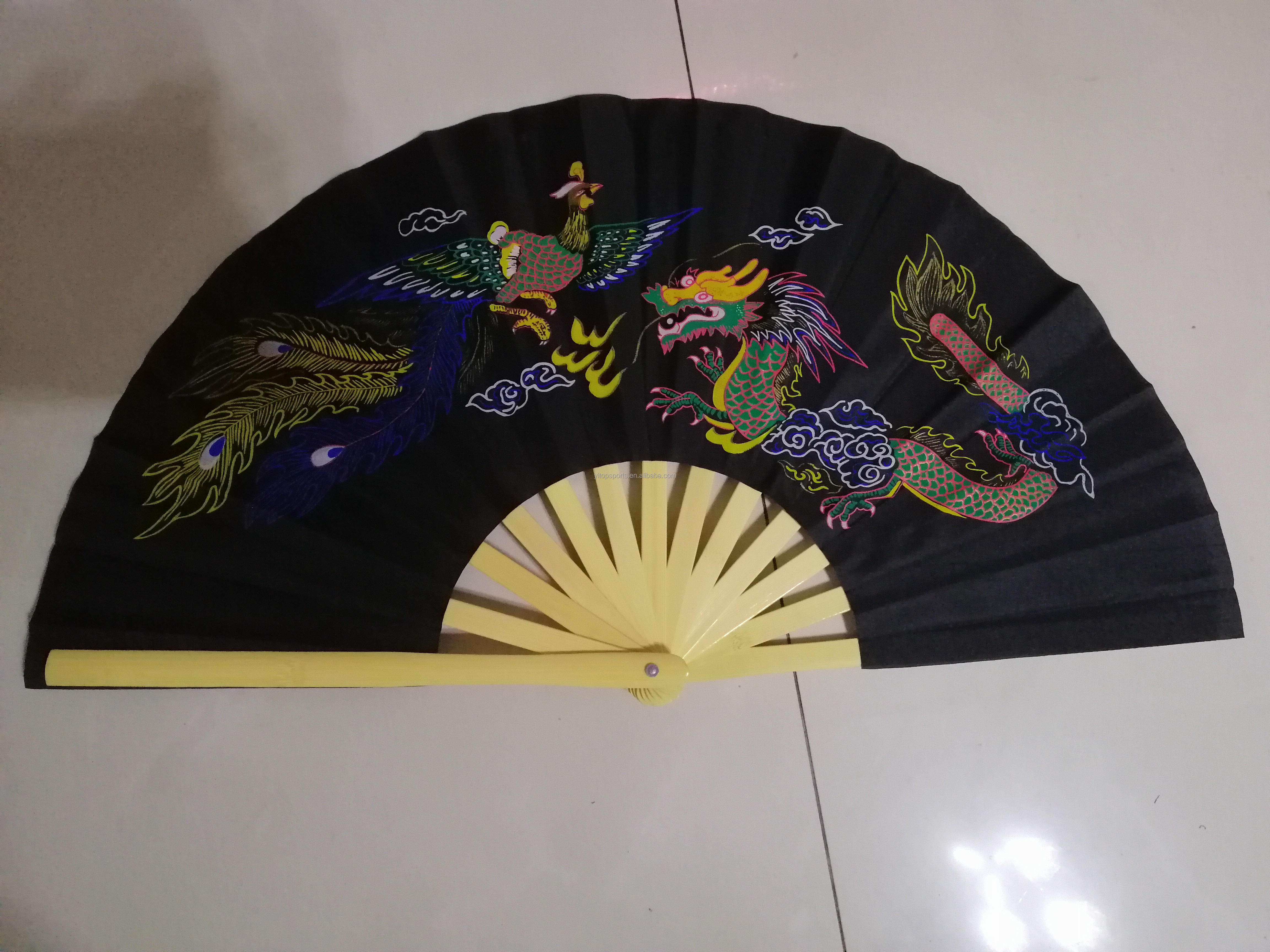 Black with dragon and phoenix