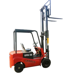 CE-geprüfte 4 X4 Hydraulic Lifting Batterie Laden und Entladen Gabelstapler Voll elektrischer Paletten stapler mit kleiner Handhabung - Product Image 1