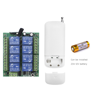 DC 12V 24V 8-Kanal-Relaismodul Drahtlose 433-MHz-HF-Fernbedienungsschalter Sender-und Empfänger platine - Product Image 2