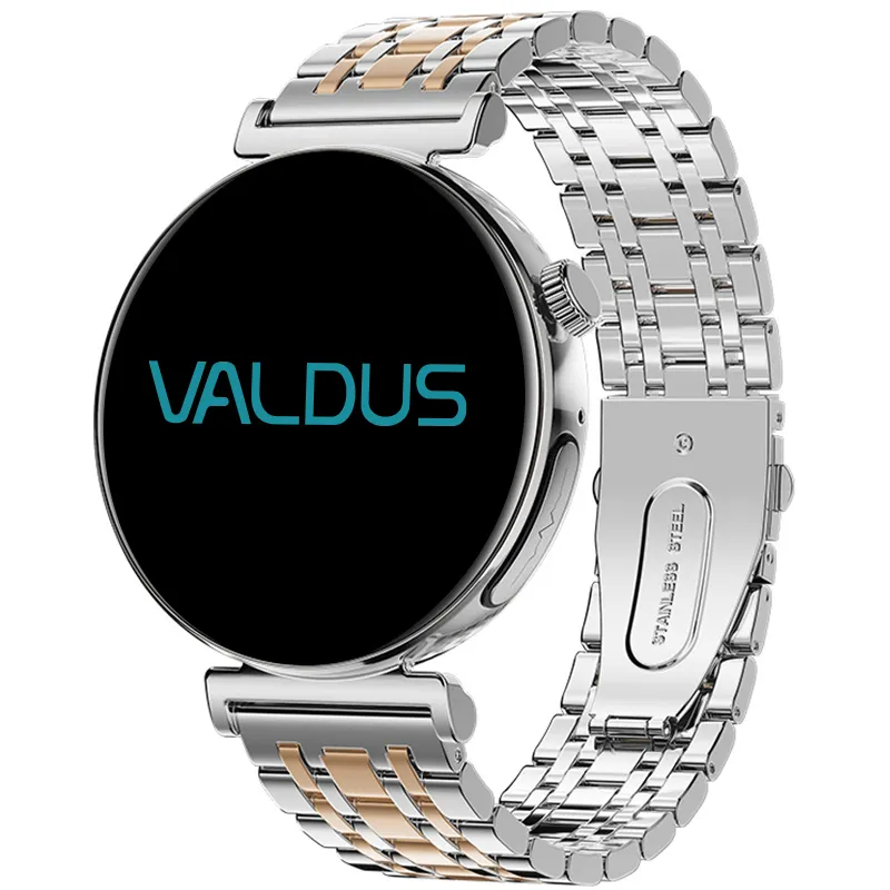VALDUS ECG salute Smartwatch Bluetooth misurazione della chiamata ossigeno nel sangue frequenza cardiaca 1.28 pollici schermo rotondo VL45 PRO Smart Watch