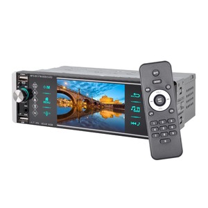 1din 4168AI 4.1 ''MP5อเนกประสงค์สำหรับรถยนต์ระบบแอนดรอยด์มิเรอร์ลิงก์ USB คู่การ์ด TF FM BT หน้าจอสัมผัส AUX in DVR EQ นาฬิกาเสียง - Product Image 1