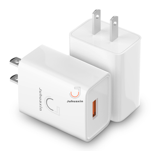 聚华信厂家批发充电头3A美国标准充电器<span class=keywords><strong>USB</strong></span>端口欧盟快速充电器电源适配器手机配件