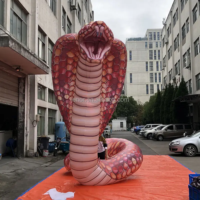 Gigante inflável cobra modelo animal infláveis para o evento temático da selva