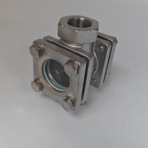 CF8 гидравлика расходомер из нержавеющей стали, датчик расхода воды низкого давления с видимым стеклом и резьбой рабочего колеса - Product Image 3