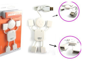Usb2.0 Hub 4 port adaptörü Usb 2.0 erkek kadın Splitter kablo yaratıcı tasarım insansı USB 2.0 Hub 4 limanlar - Product Image 6