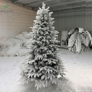 工場卸売クリスマスホワイトグリーンPE & PVC人工クリスマスツリー装飾クリスマスパーティー装飾錬鉄製クリスマスツリー - Product Image 6