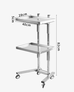 Classic Hot-selling Double-layer <strong>Trolley</strong> with Multiple Colors Available for Hairdressing Kitchen and Beauty Salons Easy to Move - Product Image 4