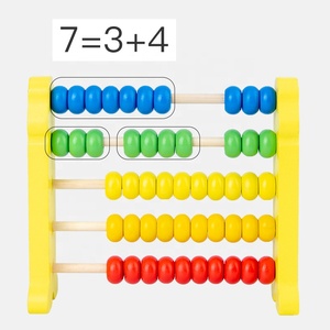 益智玩具儿童木制算盘儿童10色数学学习玩具数字计数算珠珠算蒙特梭利 - Product Image 4