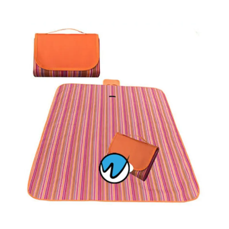 500D oxford tessuto impermeabile famiglia prodotti per esterni pieghevole picnic coperta tappeto picnic in blu pronto per shi