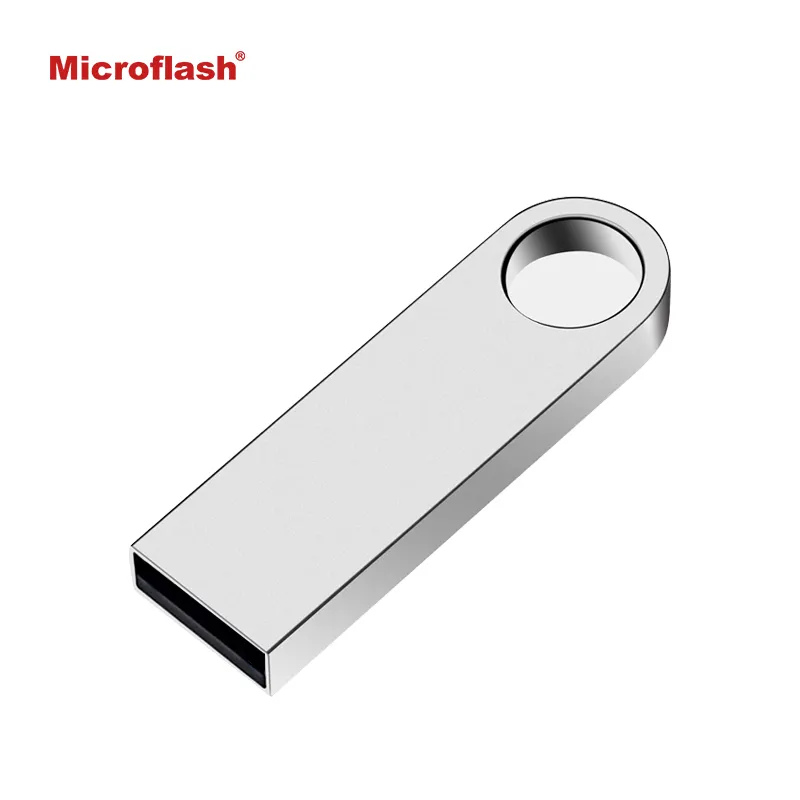 Microflash metallo USB Flash Disk argento 2GB 4GB 8GB 16GB 32GB 64GB USB USB azienda regalo memoria pendrive