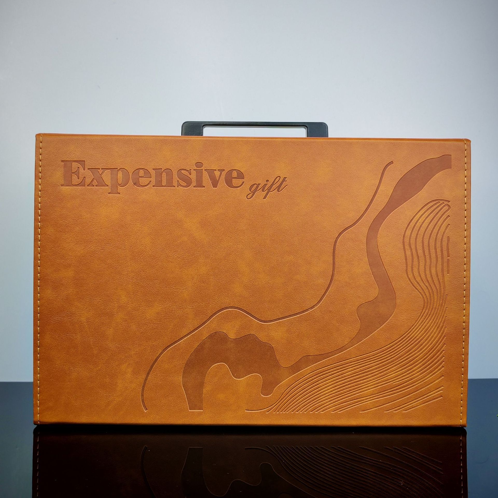 Leather gift box-without internal support