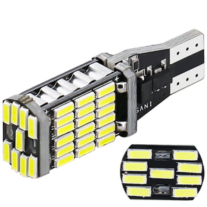 ไฟ LED T15 4.1W พลังงานสูง W16w ไฟถอยหลังแบบ4014 45smd แสงไฟ LED T15 SX279สีเหลือง - Product Image 2