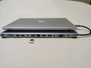 12 in 1 <strong>Type</strong> <strong>C</strong> <strong>USB</strong> Hub Superspeed Aluminum <strong>USB</strong>-<strong>C</strong> 12-Port <strong>USB</strong> Hubs with <strong>Type</strong> <strong>C</strong> &amp; a Ports Power <strong>Adapter</strong> for Laptop in Stock! - Product Image 5