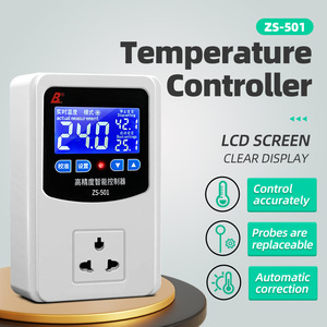 Controladores de temperatura para cabina de pintura de habitaciones frigoríficas controlador de termostato de habitación LCD Digital Unidad de Control de Temperatura Manual de 220V - Product Image 2