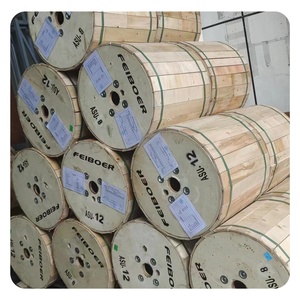 สายเคเบิล de fibra Optica ท่อหลวมกลางอากาศรองรับ asu ช่วง120เมตร12แกนสายเคเบิล HDPE G652D 7.0มม. พร้อมสายฉีก - Product Image 1