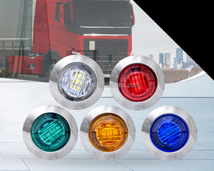 Fabrika doğrudan satış 3/4 inç 12V işaretleyici ışıkları yan mermi ışık LED göstergesi dönüş sinyali kamyon ışık - Product Image 6