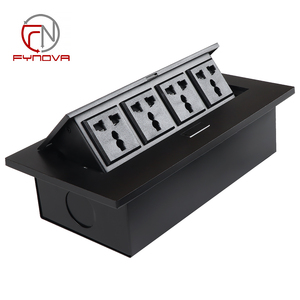 3 enchufe Universal con puerto de carga Usb, aleación de Zinc multifuncional, escritorio de oficina, enchufe de mesa emergente - Product Image 4