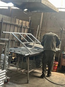 Telaio della porta Mobile in metallo zincato e scaletta estensibile per la costruzione di parti di scale e ponteggi