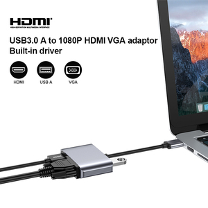 UHV3 <strong>HDMI</strong> Adapter <strong>USB</strong> a to Video for Computer Laptop <strong>USB</strong> to <strong>HDMI</strong> <strong>VGA</strong> 1080p Display - Product Image 2