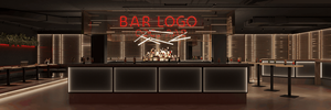 定制吧台和室内家具工厂酒吧休息室桌椅3D设计 - Product Image 6