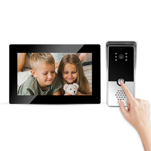 El sistema de intercomunicación Villa de 4 cables a prueba de agua consiste en soporte de teléfono de puerta de video y audio abierto 2 puertas - Product Image 2